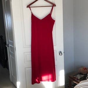 Red Slip Dress